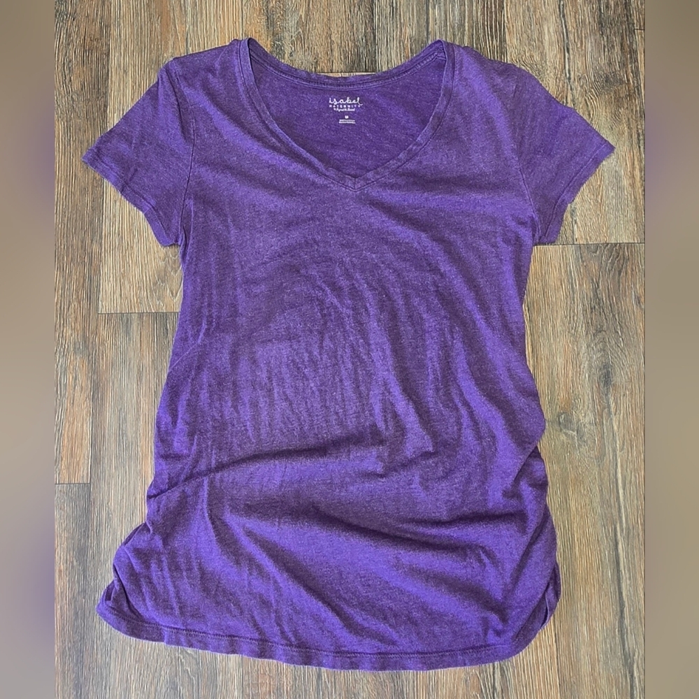 Isabel Maternity Short Sleeve Shirt Womens Size Medium